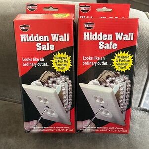 Hidden Wall Safe - White